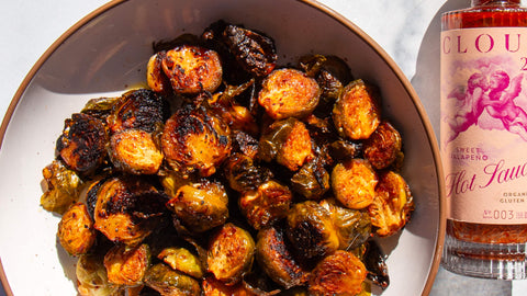 Sweet & Spicy Roasted Brussels Sprouts
