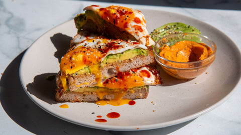 Spicy Compound Butter Breakfast Sandwich